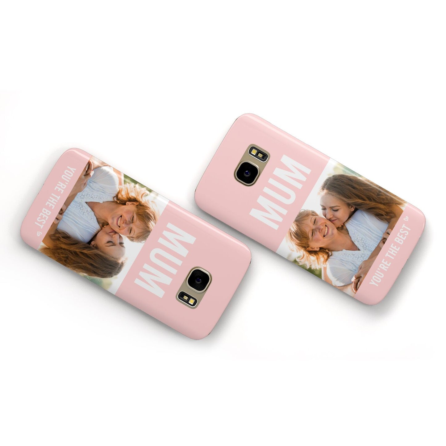 Pink Mothers Day Photo Samsung Galaxy Case Flat Overview