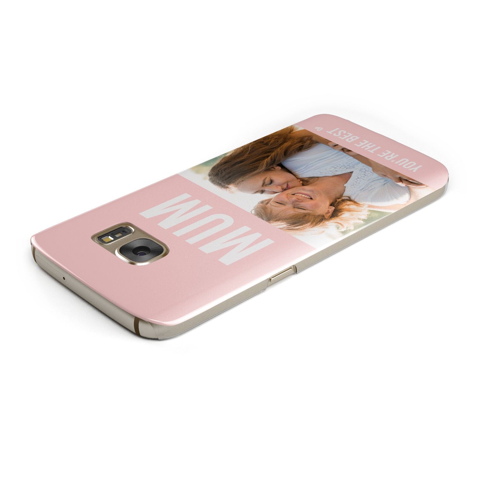 Pink Mothers Day Photo Samsung Galaxy Case Top Cutout