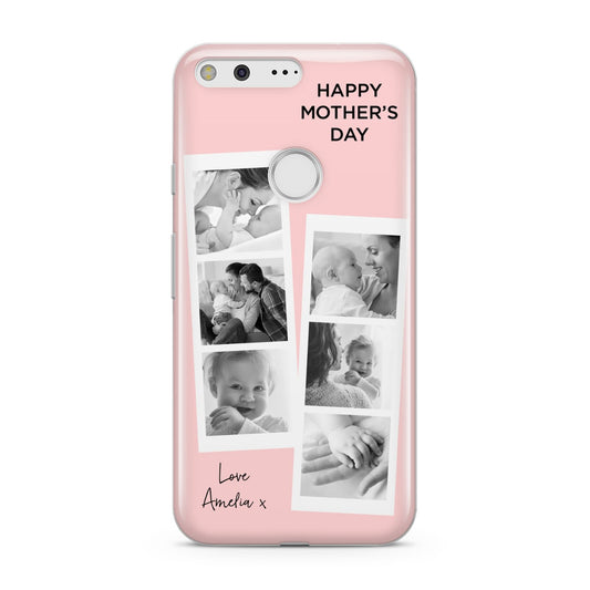 Pink Mothers Day Photo Strips Google Pixel Case