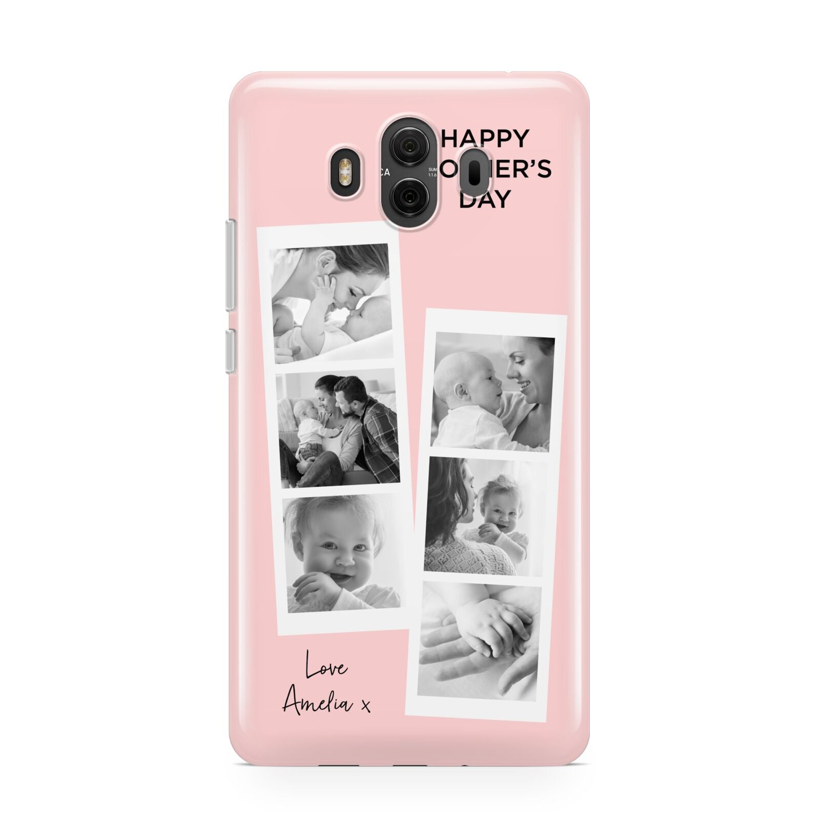 Pink Mothers Day Photo Strips Huawei Mate 10 Protective Phone Case