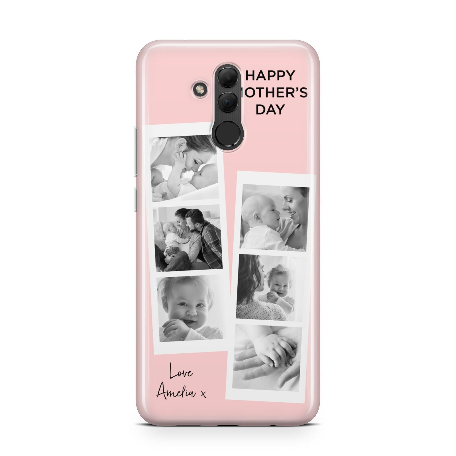 Pink Mothers Day Photo Strips Huawei Mate 20 Lite