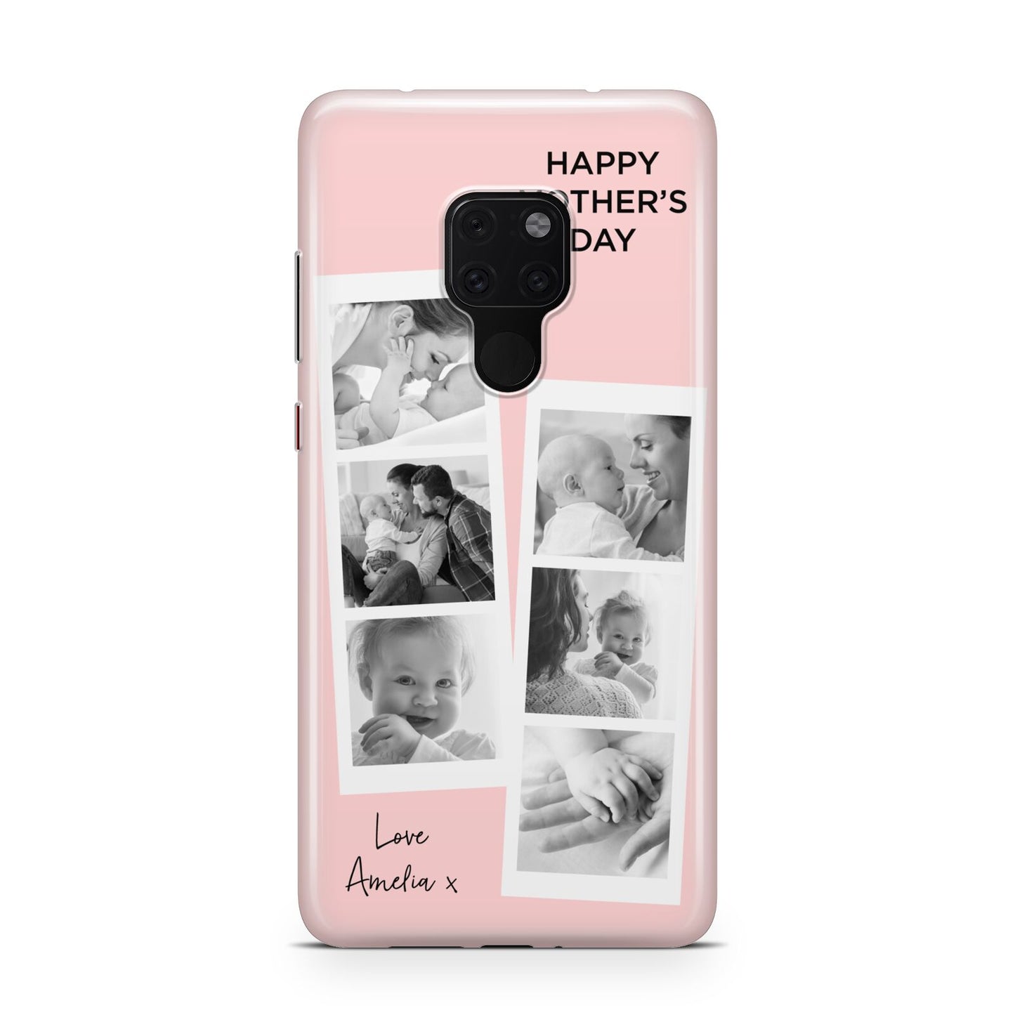 Pink Mothers Day Photo Strips Huawei Mate 20 Phone Case