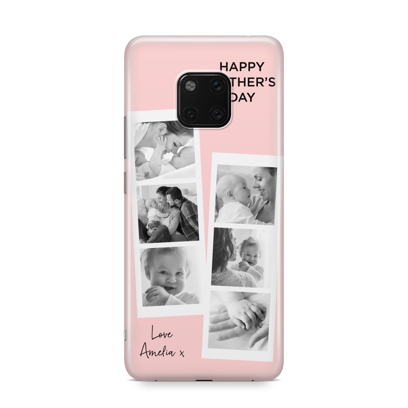 Pink Mothers Day Photo Strips Huawei Mate 20 Pro Phone Case