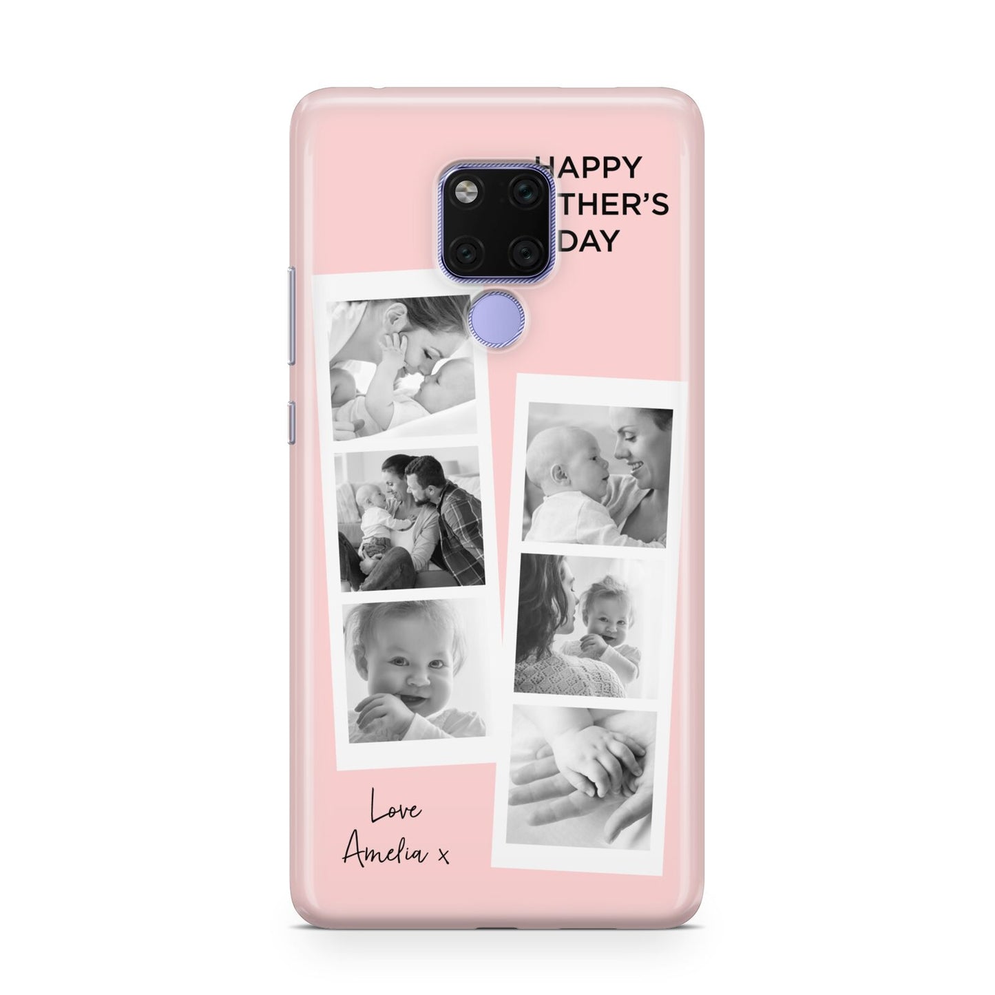 Pink Mothers Day Photo Strips Huawei Mate 20X Phone Case