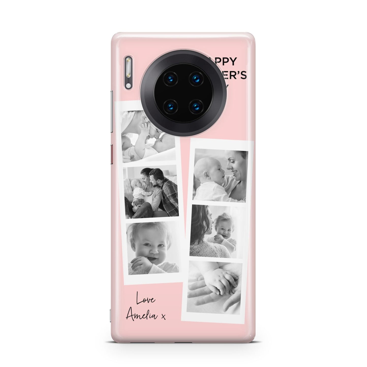 Pink Mothers Day Photo Strips Huawei Mate 30 Pro Phone Case