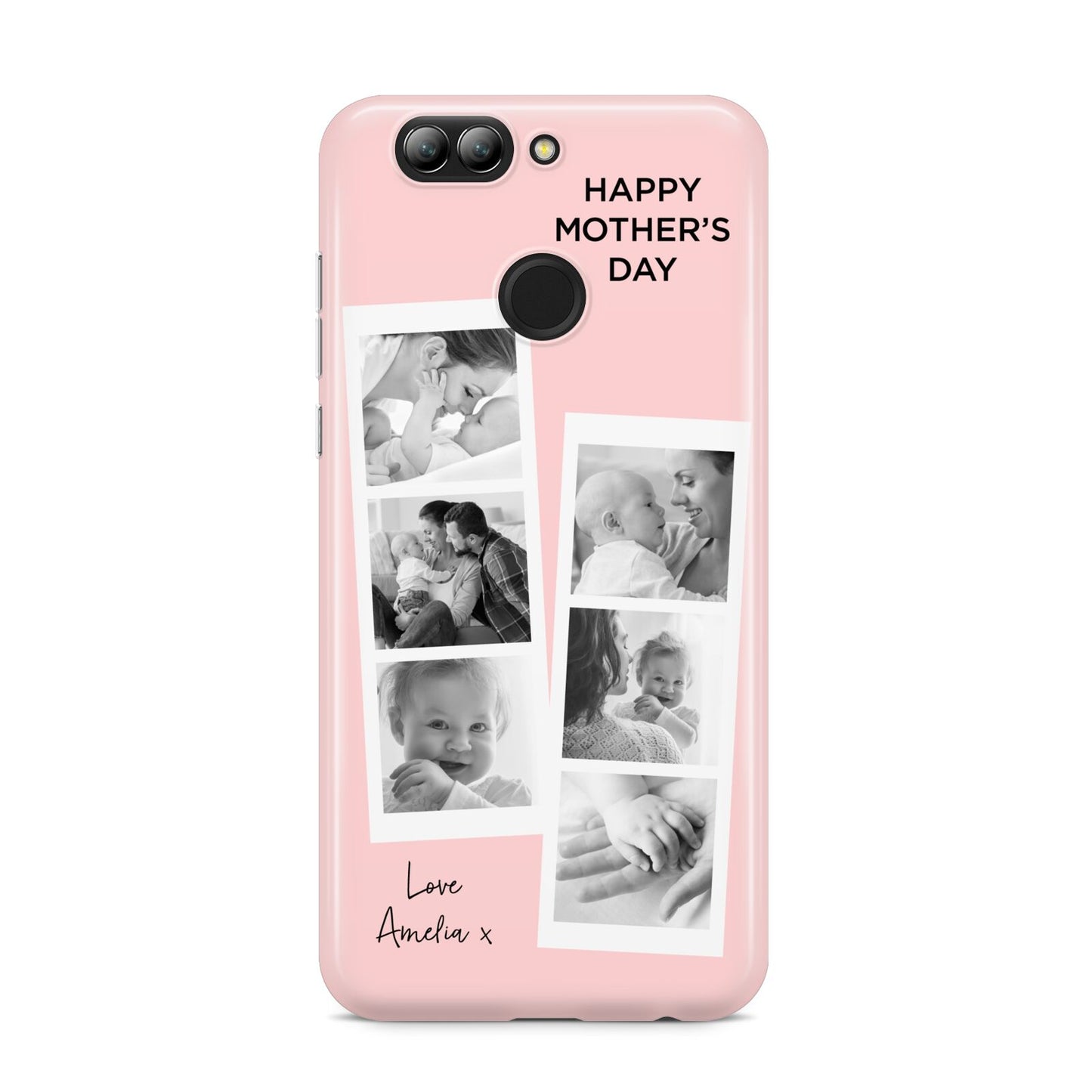 Pink Mothers Day Photo Strips Huawei Nova 2s Phone Case