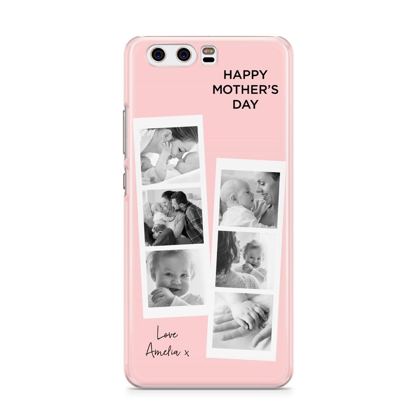 Pink Mothers Day Photo Strips Huawei P10 Phone Case