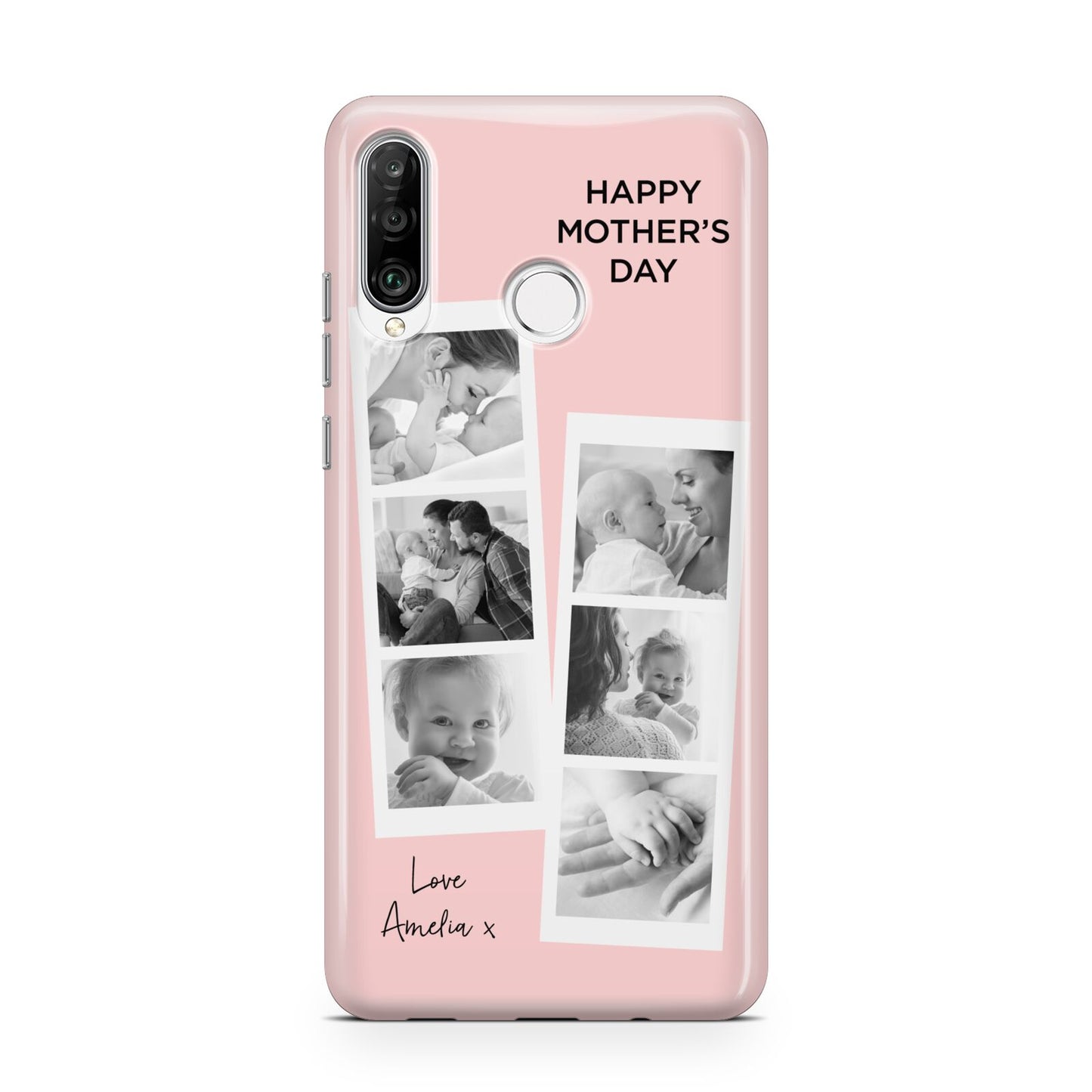 Pink Mothers Day Photo Strips Huawei P30 Lite Phone Case