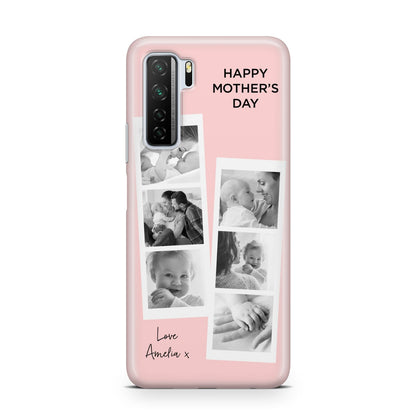 Pink Mothers Day Photo Strips Huawei P40 Lite 5G Phone Case