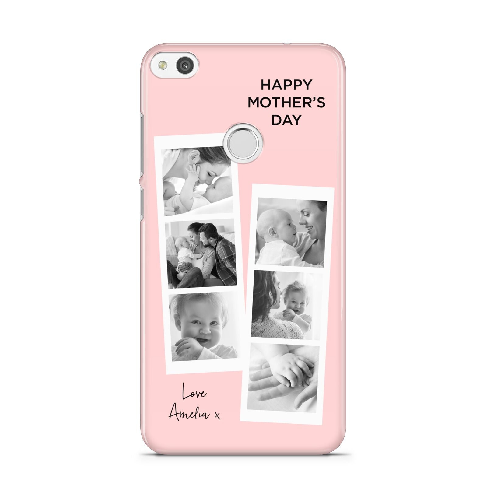 Pink Mothers Day Photo Strips Huawei P8 Lite Case