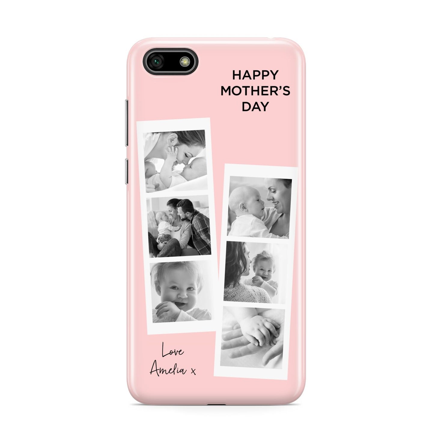 Pink Mothers Day Photo Strips Huawei Y5 Prime 2018 Phone Case