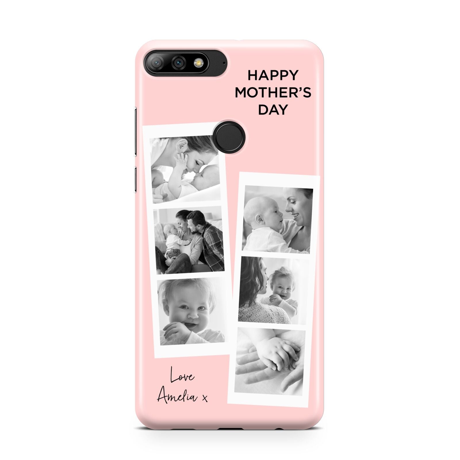 Pink Mothers Day Photo Strips Huawei Y7 2018