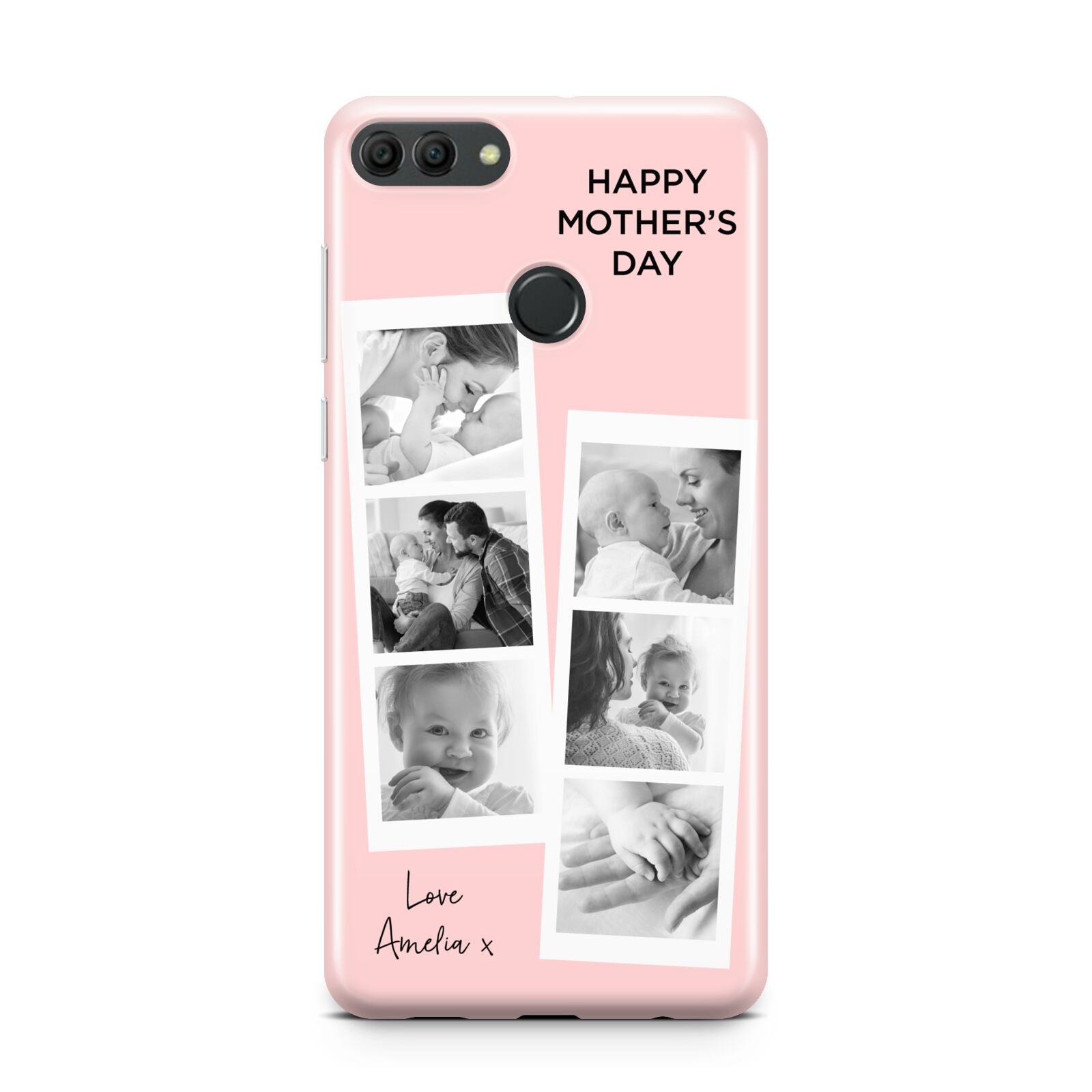 Pink Mothers Day Photo Strips Huawei Y9 2018