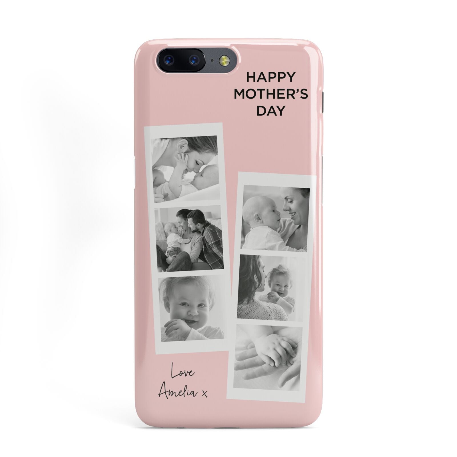 Pink Mothers Day Photo Strips OnePlus Case