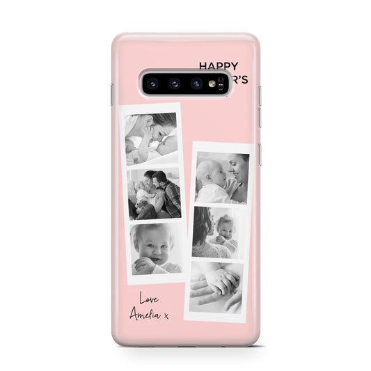 Pink Mothers Day Photo Strips Protective Samsung Galaxy Case