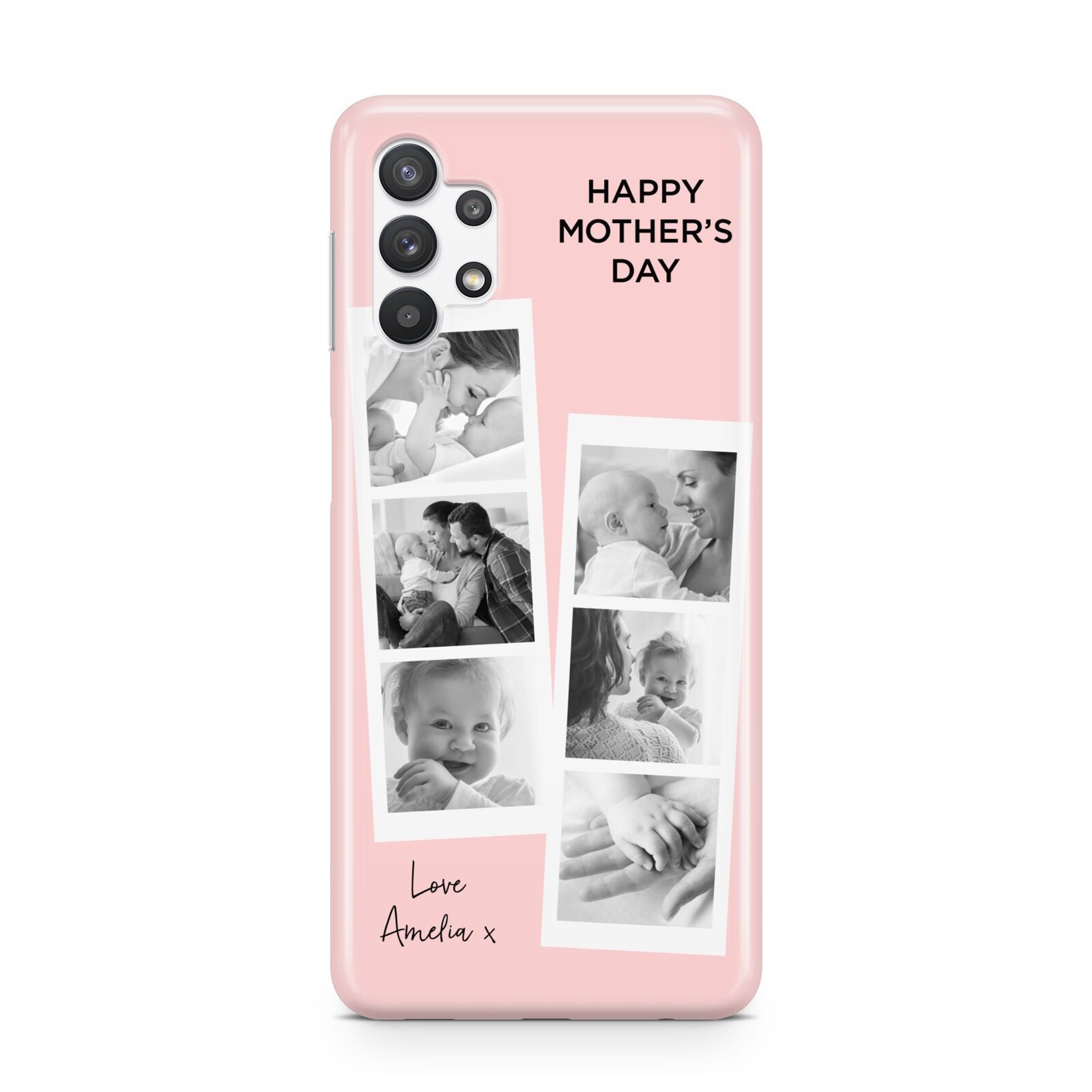 Pink Mothers Day Photo Strips Samsung A32 5G Case