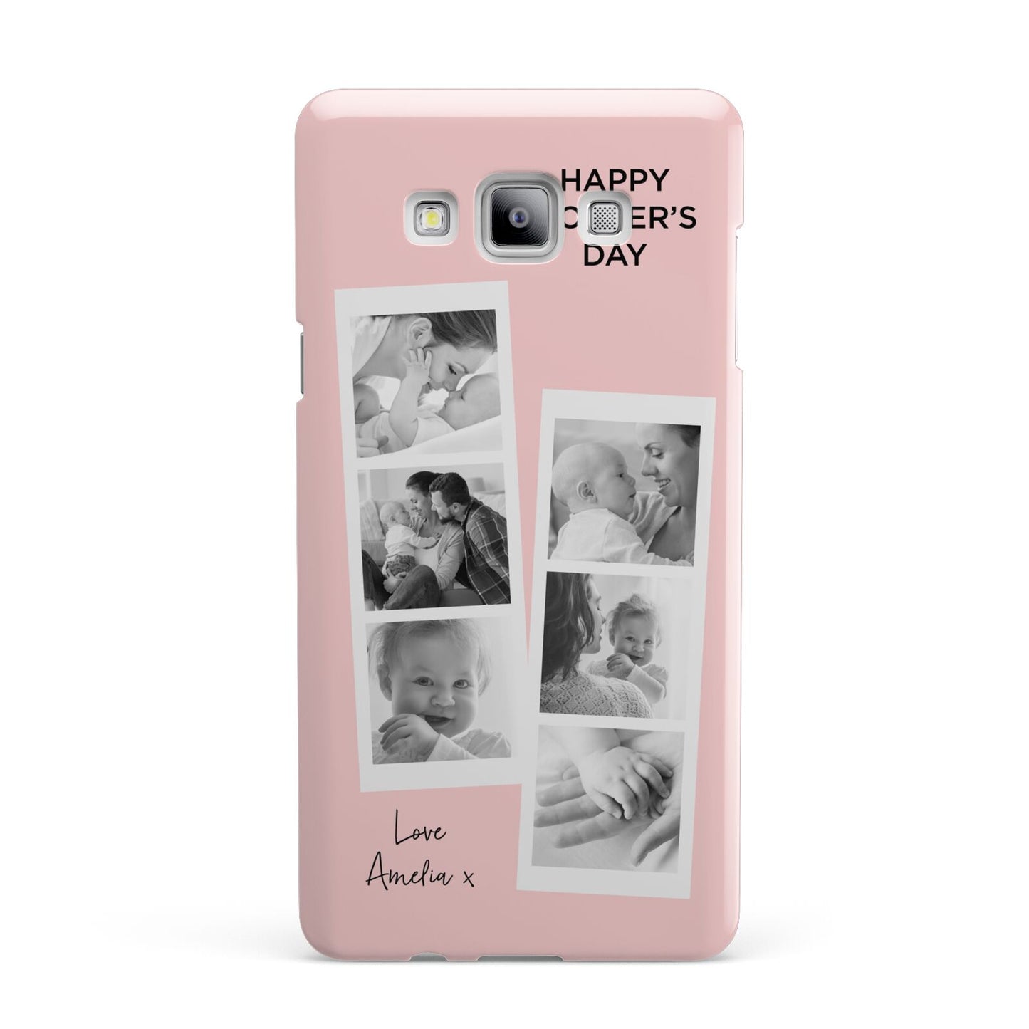 Pink Mothers Day Photo Strips Samsung Galaxy A7 2015 Case