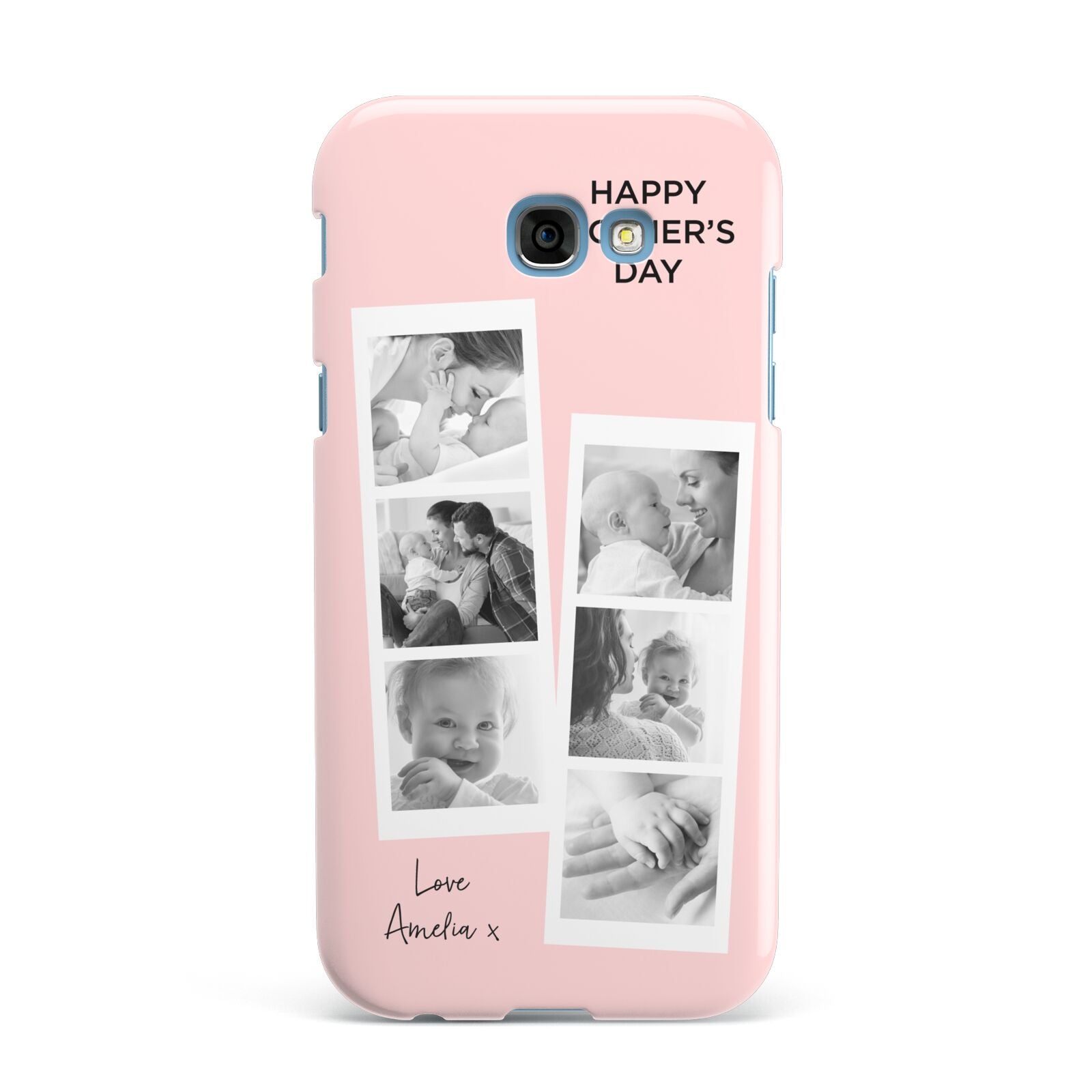 Pink Mothers Day Photo Strips Samsung Galaxy A7 2017 Case