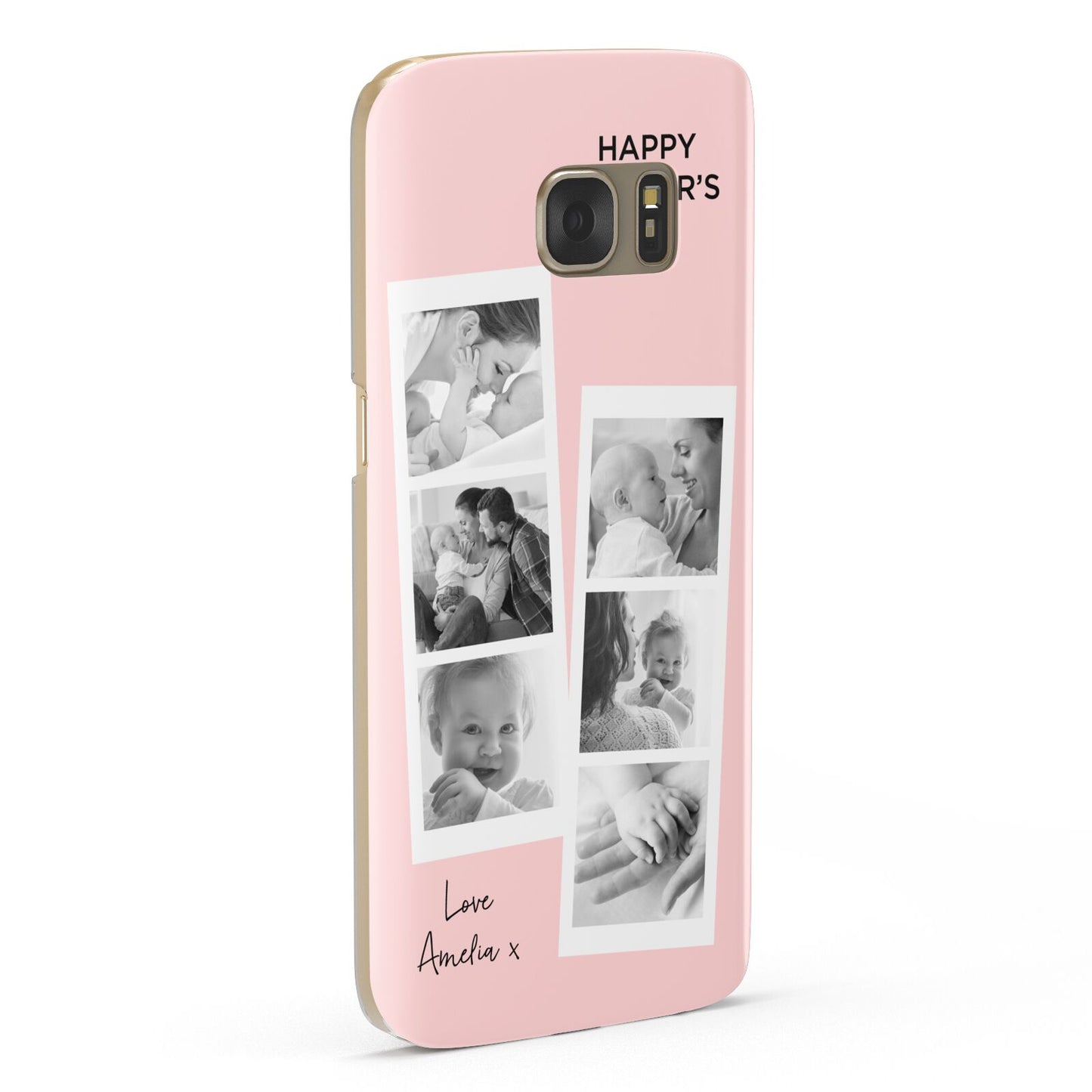 Pink Mothers Day Photo Strips Samsung Galaxy Case Fourty Five Degrees