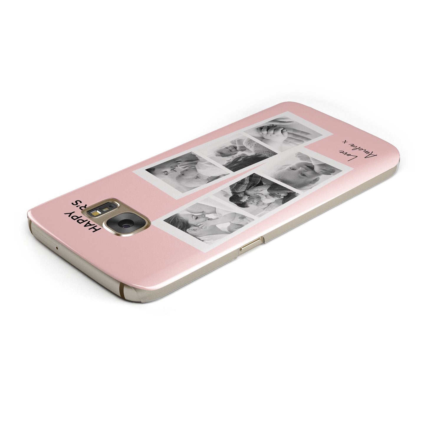 Pink Mothers Day Photo Strips Samsung Galaxy Case Top Cutout