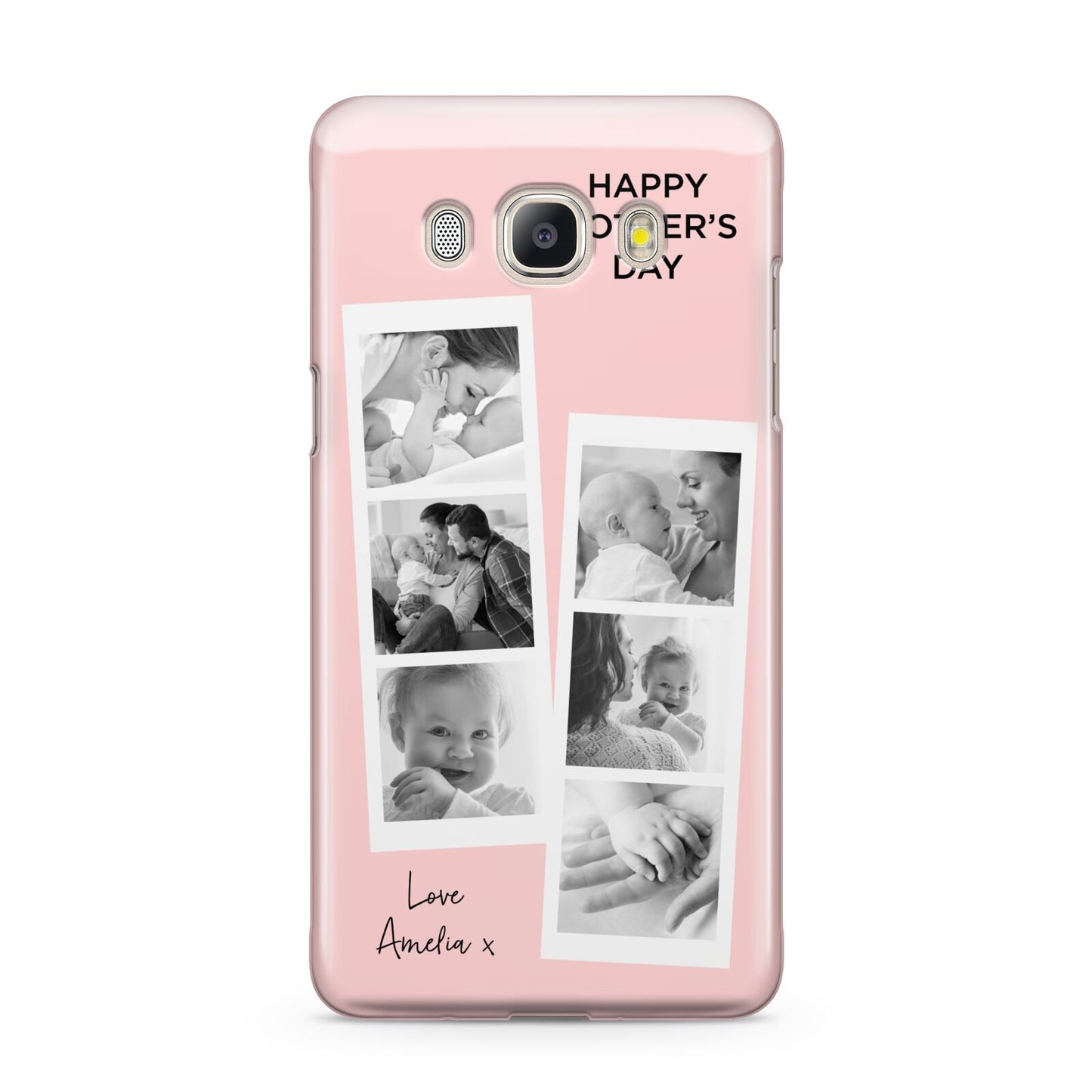 Pink Mothers Day Photo Strips Samsung Galaxy J5 2016 Case