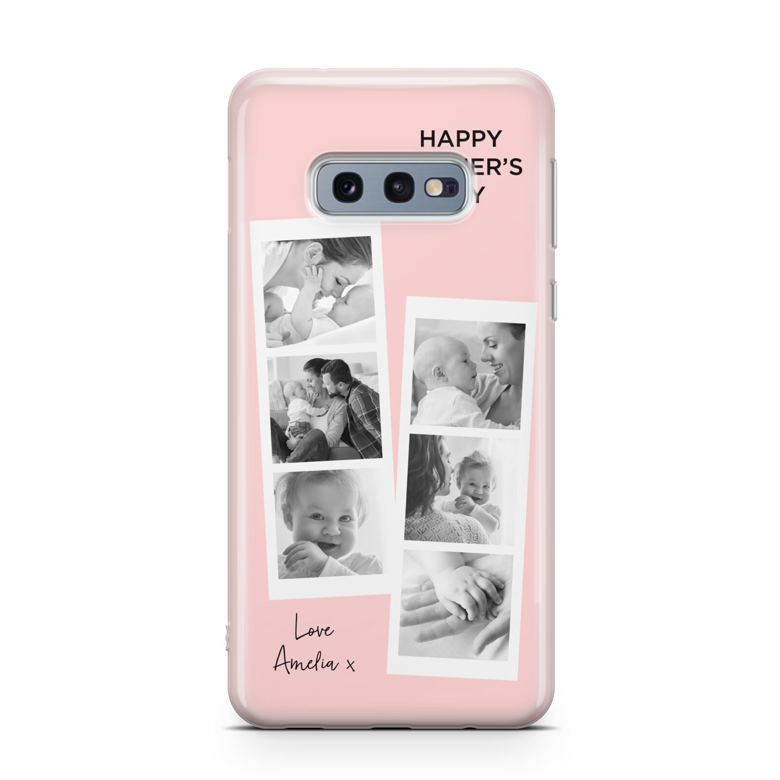 Pink Mothers Day Photo Strips Samsung Galaxy S10E Case