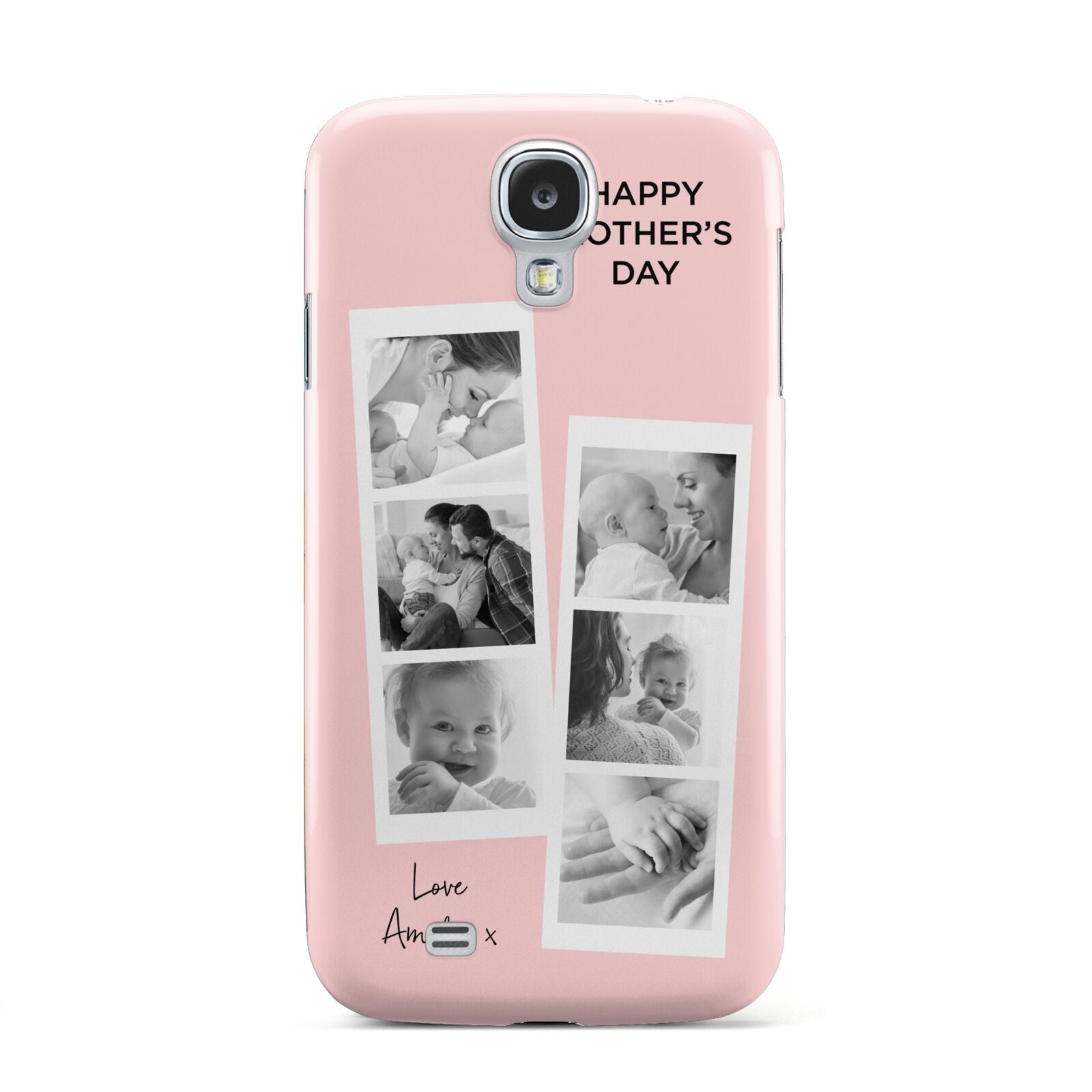 Pink Mothers Day Photo Strips Samsung Galaxy S4 Case