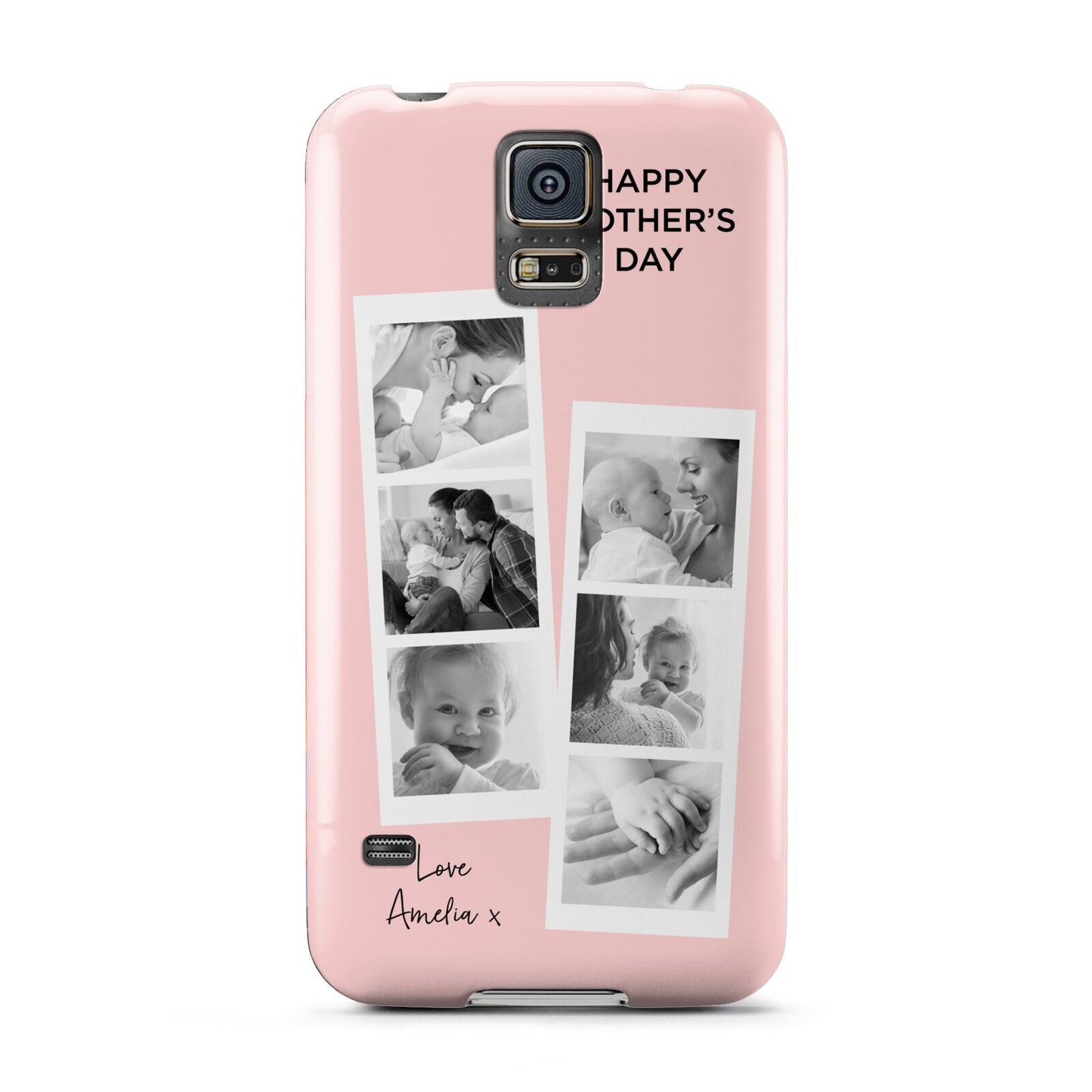 Pink Mothers Day Photo Strips Samsung Galaxy S5 Case