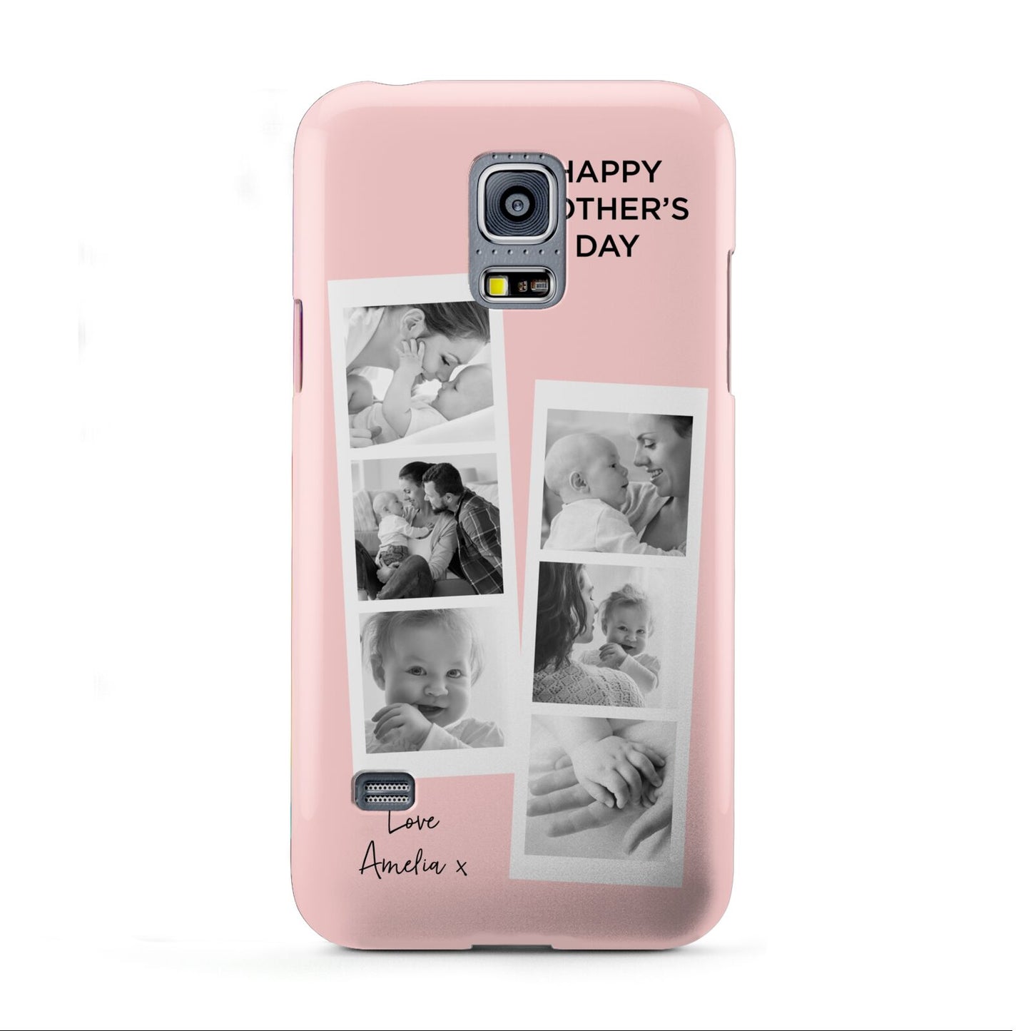 Pink Mothers Day Photo Strips Samsung Galaxy S5 Mini Case