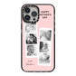 Pink Mothers Day Photo Strips iPhone 13 Pro Max Black Impact Case on Silver phone