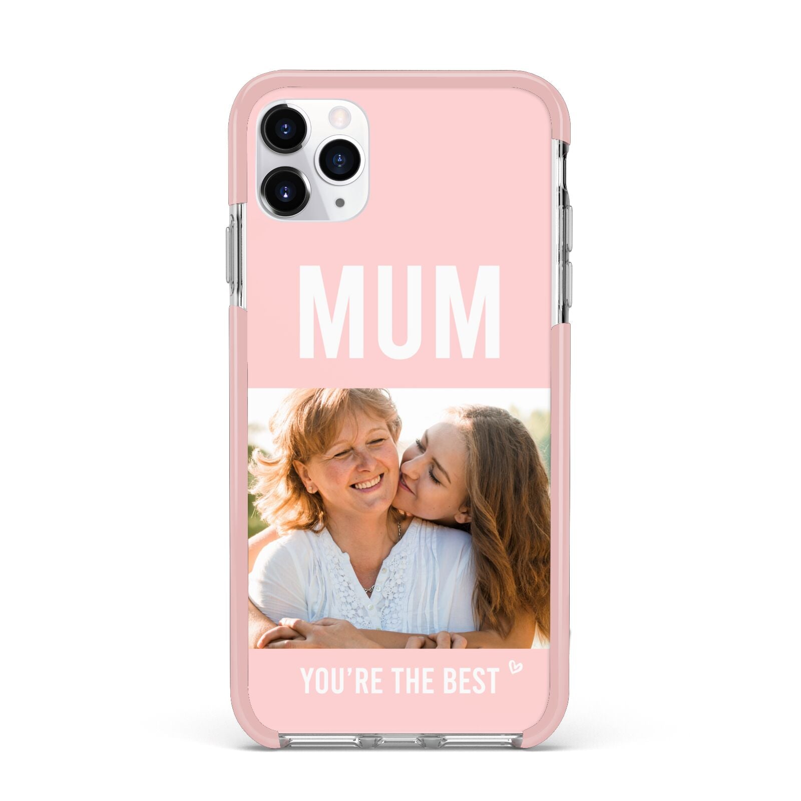 Pink Mothers Day Photo iPhone 11 Pro Max Impact Pink Edge Case