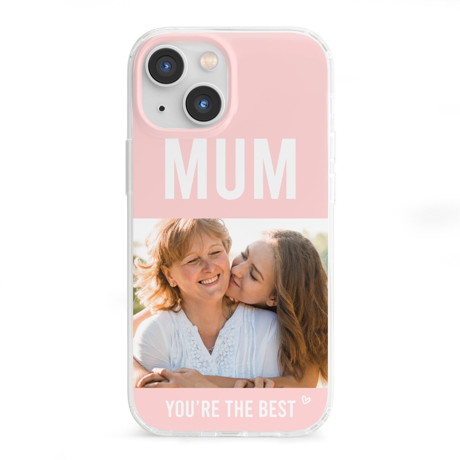 Pink Mothers Day Photo iPhone 13 Mini Clear Bumper Case