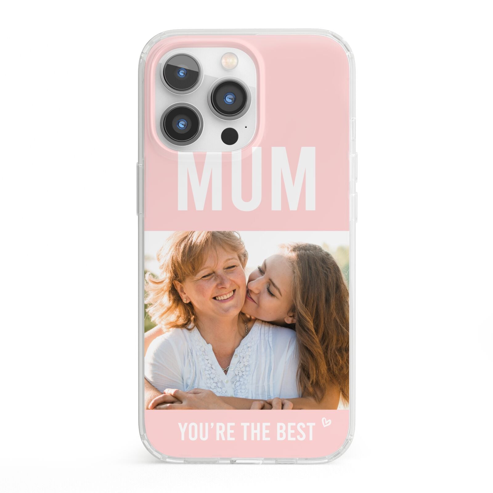 Pink Mothers Day Photo iPhone 13 Pro Clear Bumper Case