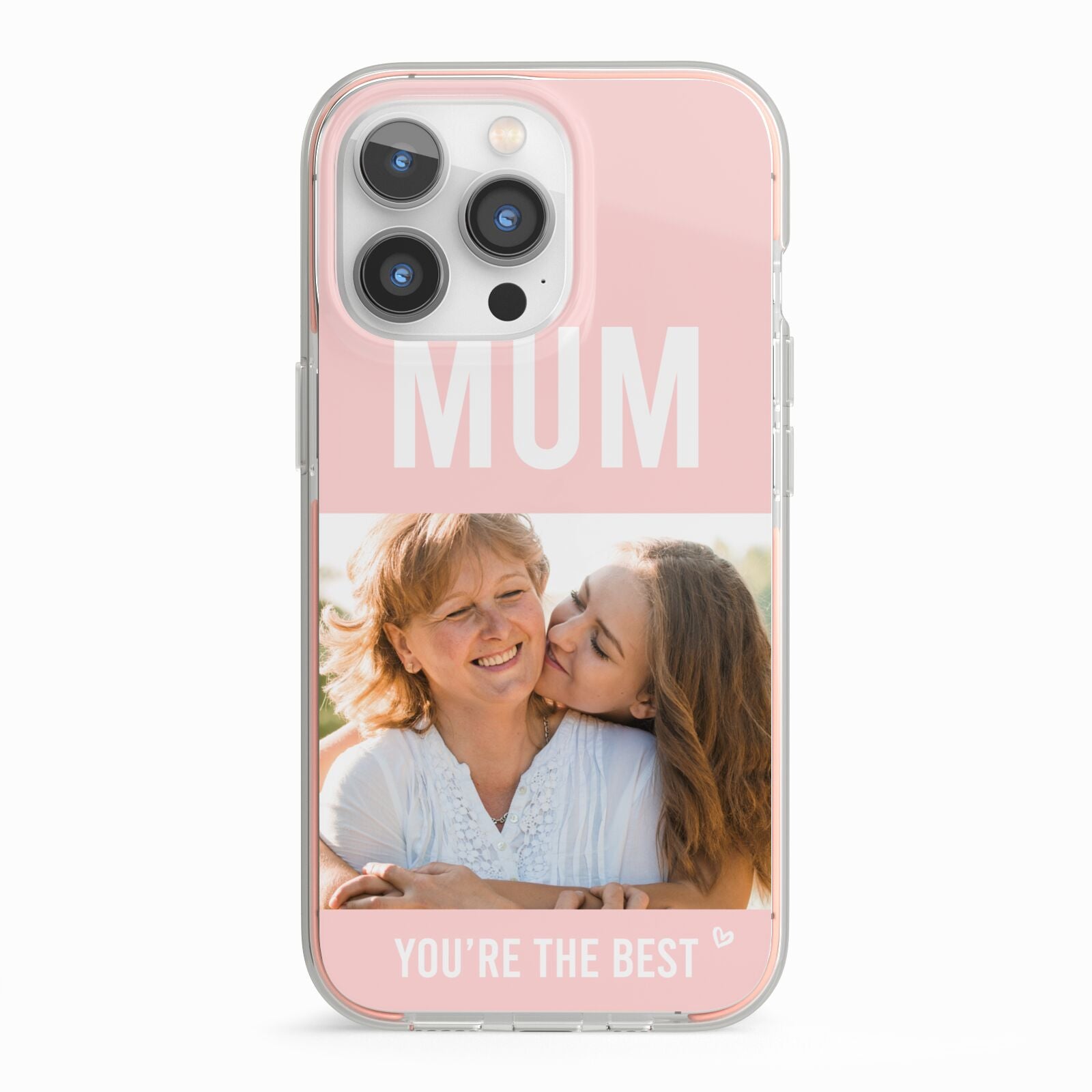 Pink Mothers Day Photo iPhone 13 Pro TPU Impact Case with Pink Edges