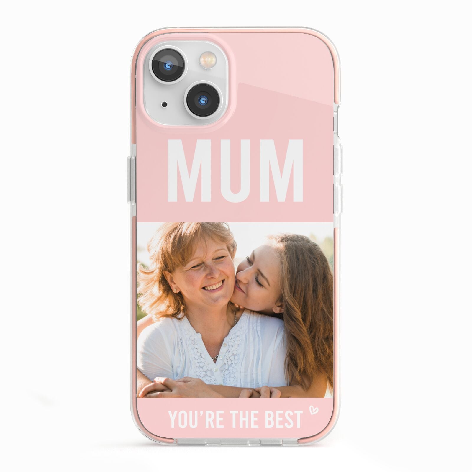 Pink Mothers Day Photo iPhone 13 TPU Impact Case with Pink Edges