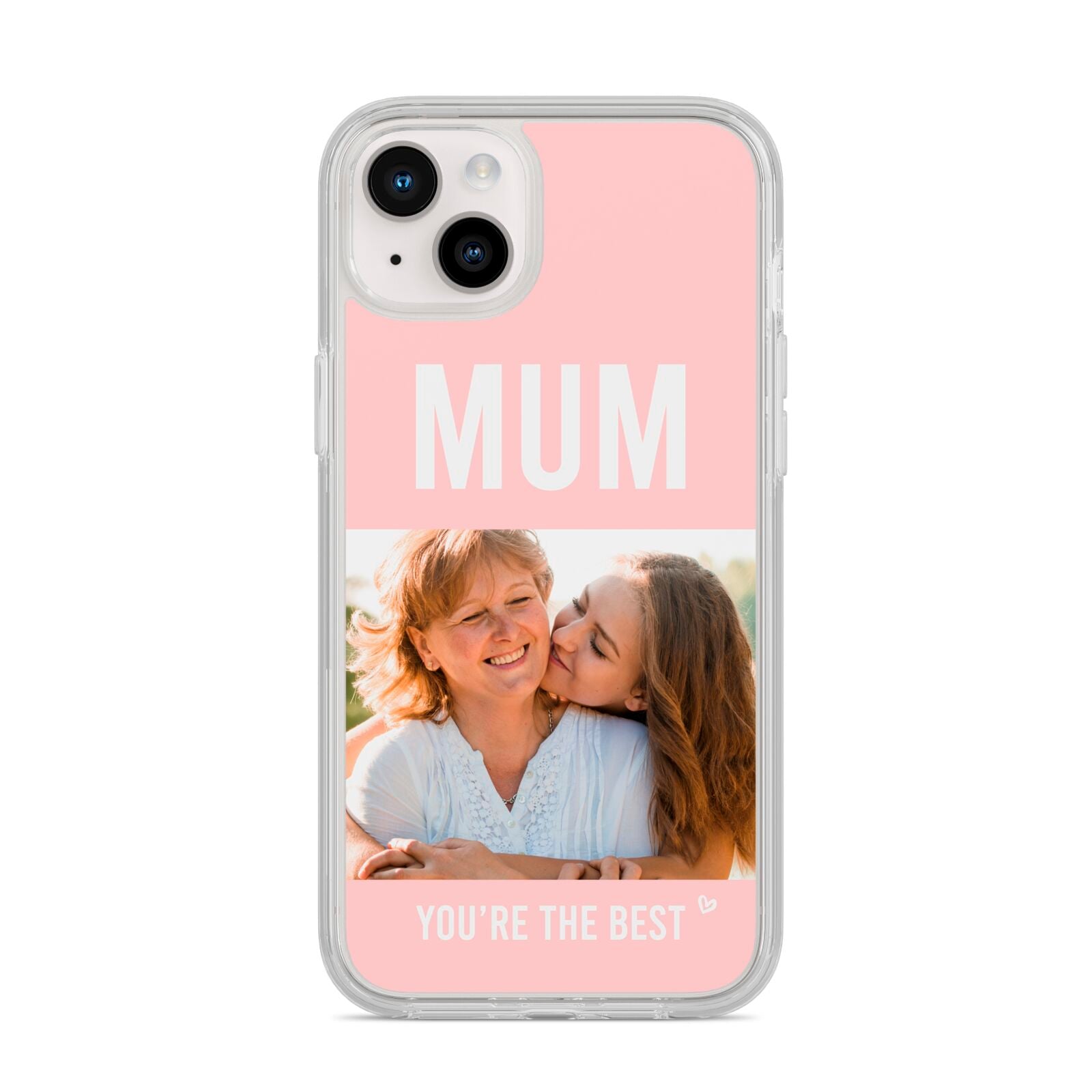 Pink Mothers Day Photo iPhone 14 Plus Clear Tough Case Starlight