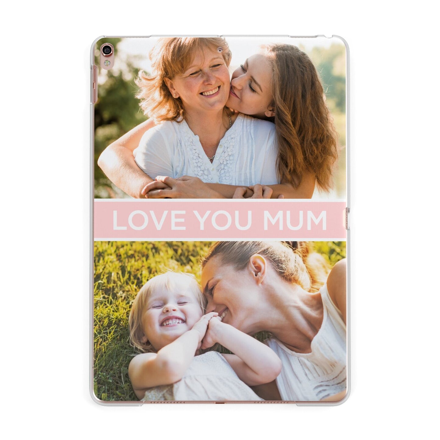 Pink Mothers Day Photos Apple iPad Rose Gold Case