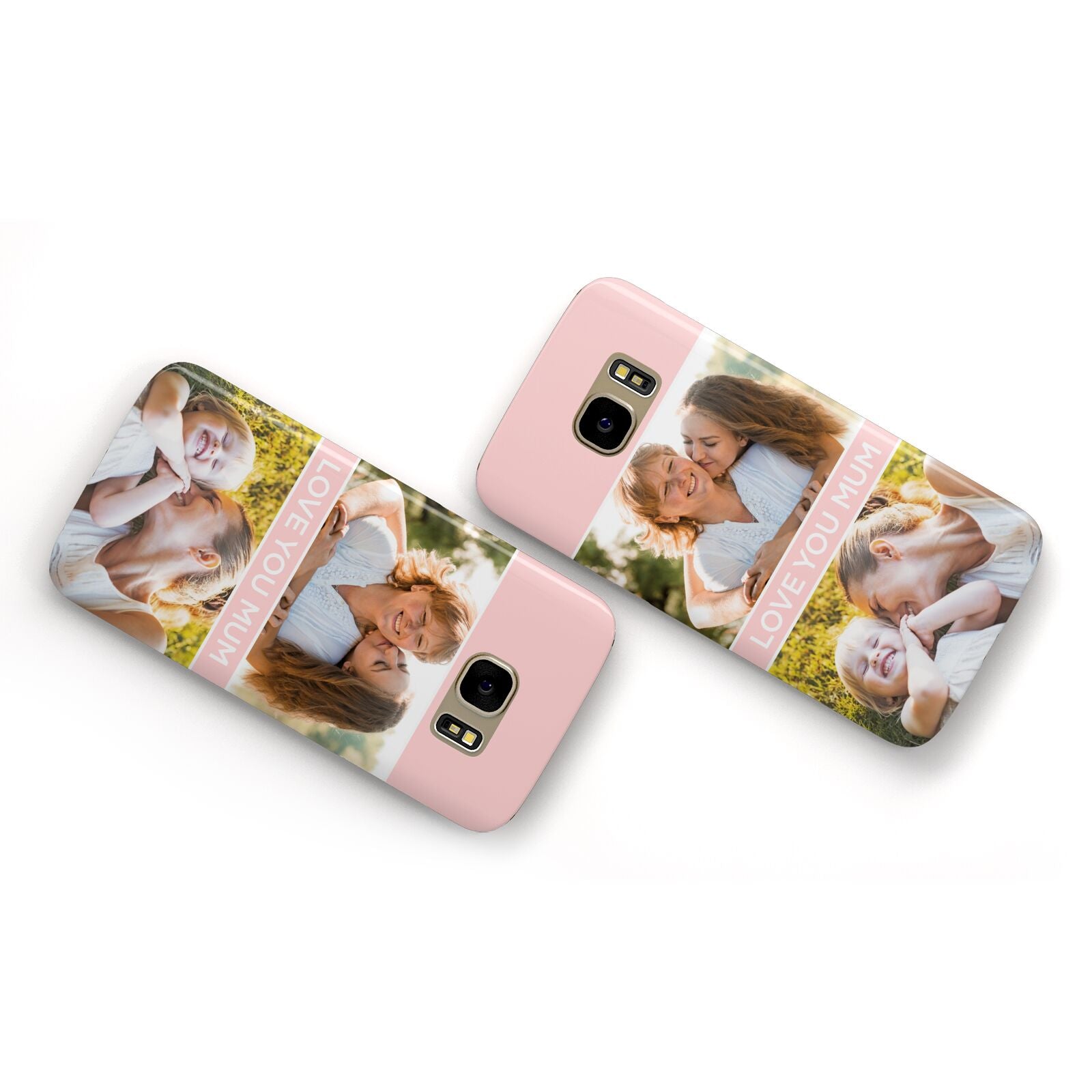 Pink Mothers Day Photos Samsung Galaxy Case Flat Overview