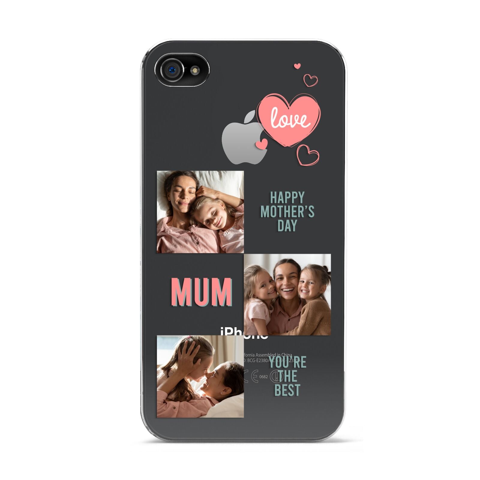 Pink Mum Photo Collage Apple iPhone 4s Case