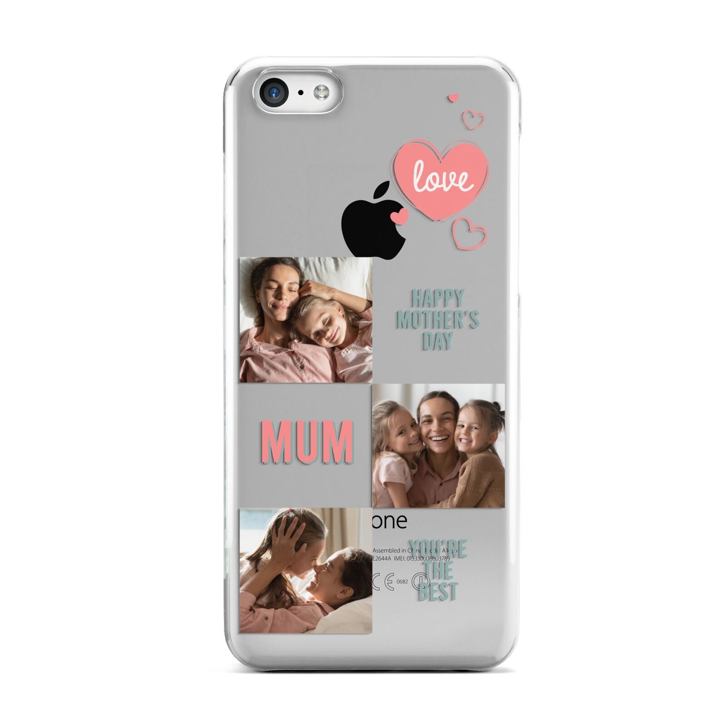 Pink Mum Photo Collage Apple iPhone 5c Case