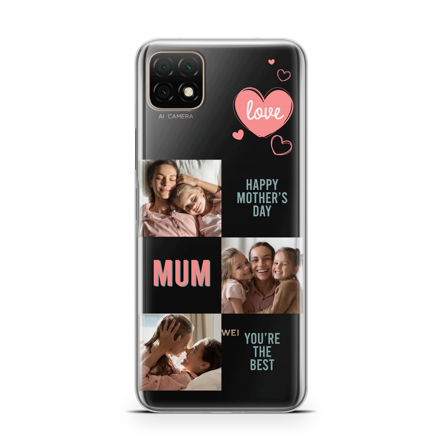 Pink Mum Photo Collage Huawei Enjoy 20 Phone Case