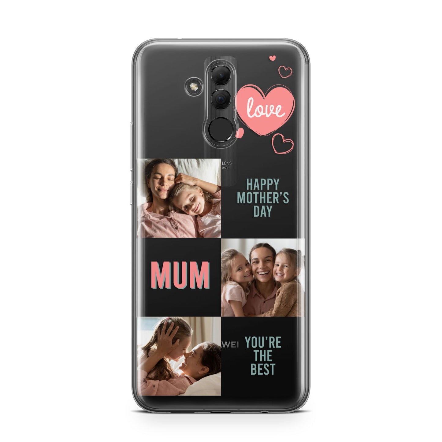 Pink Mum Photo Collage Huawei Mate 20 Lite