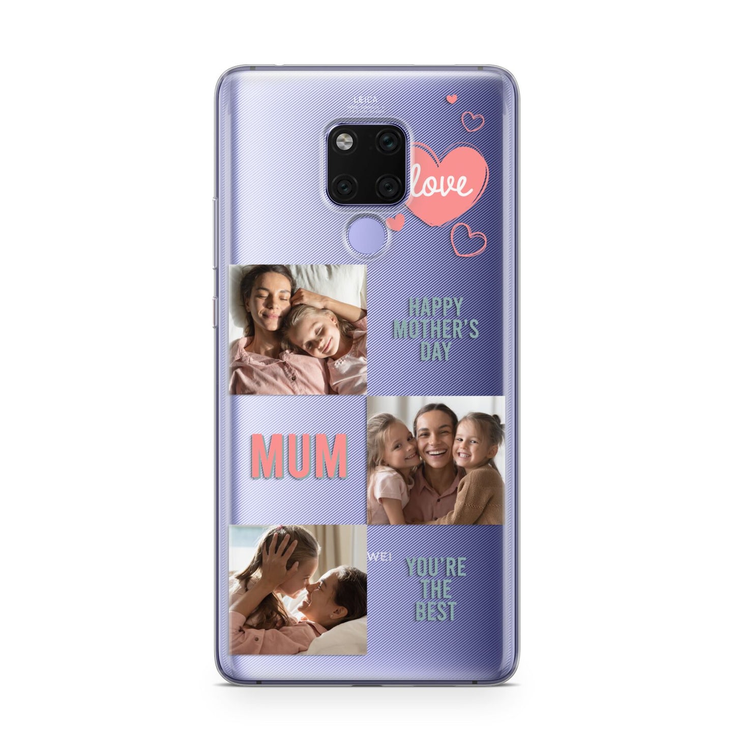 Pink Mum Photo Collage Huawei Mate 20X Phone Case