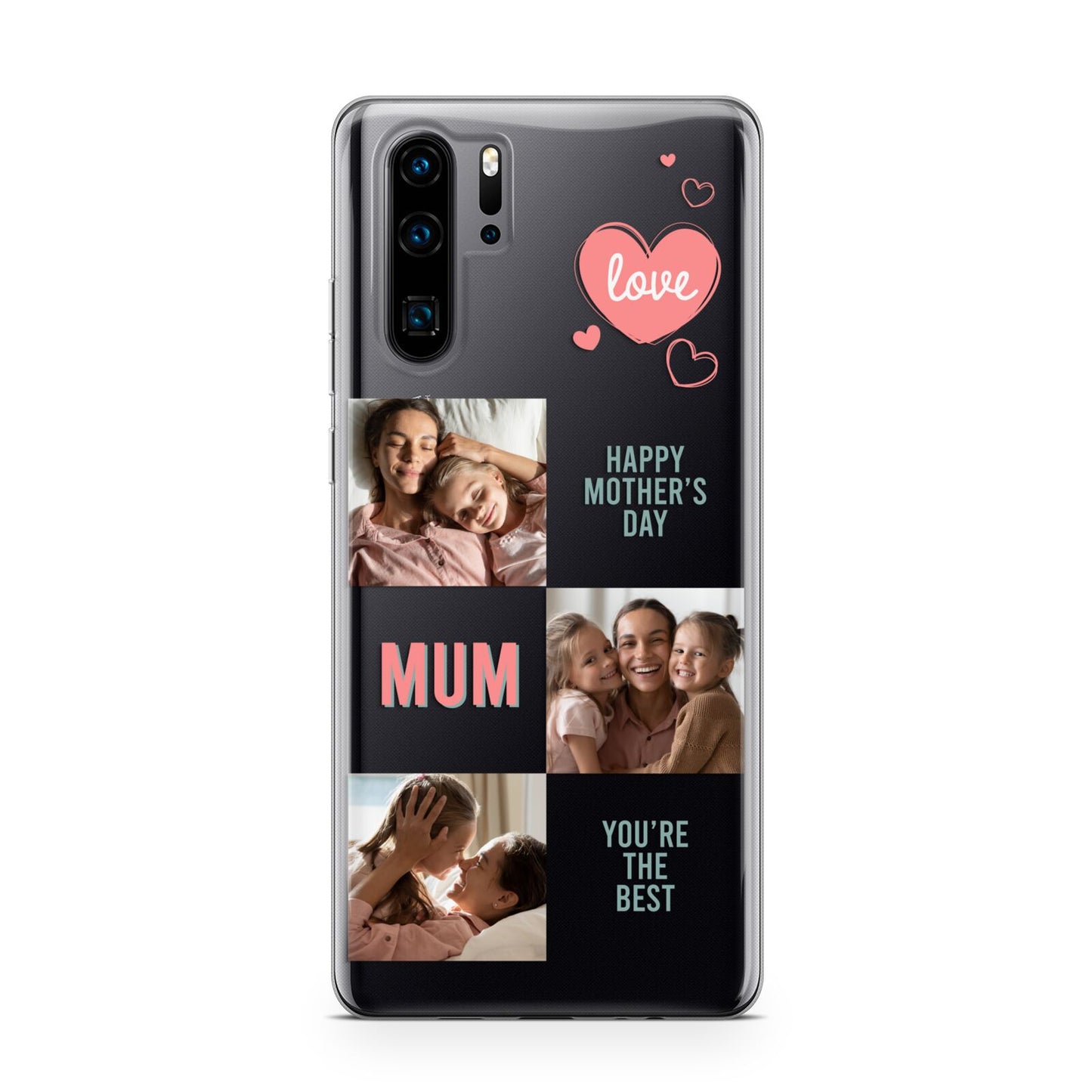 Pink Mum Photo Collage Huawei P30 Pro Phone Case