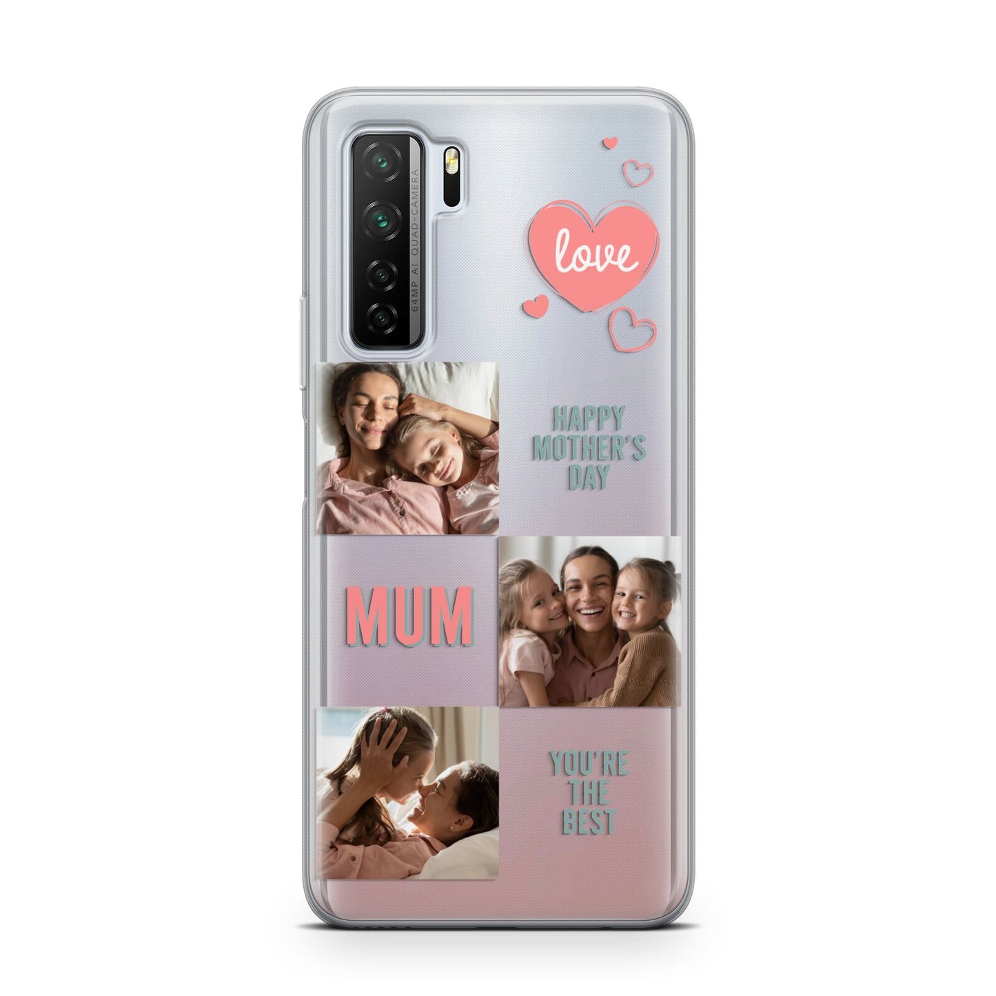 Pink Mum Photo Collage Huawei P40 Lite 5G Phone Case