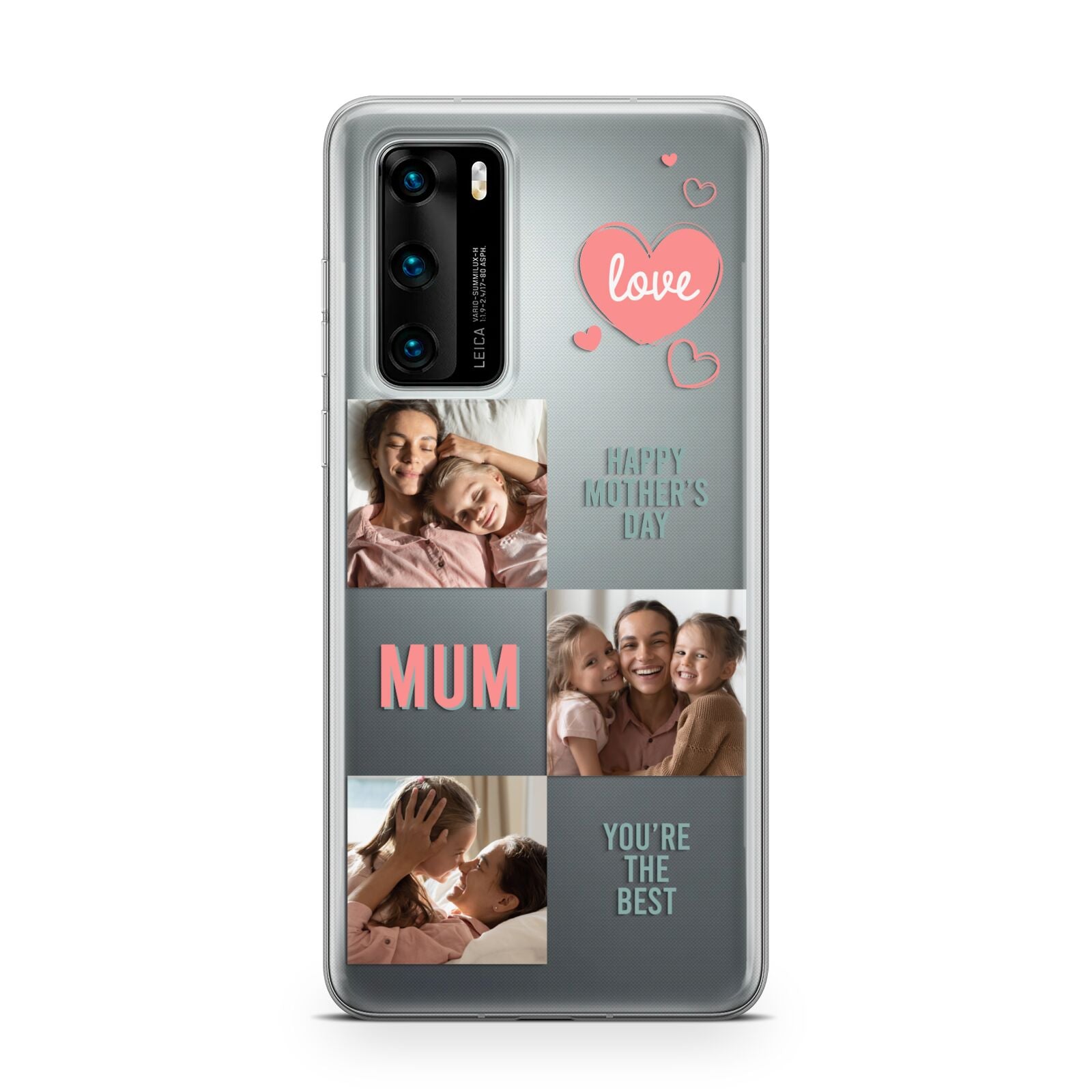 Pink Mum Photo Collage Huawei P40 Phone Case