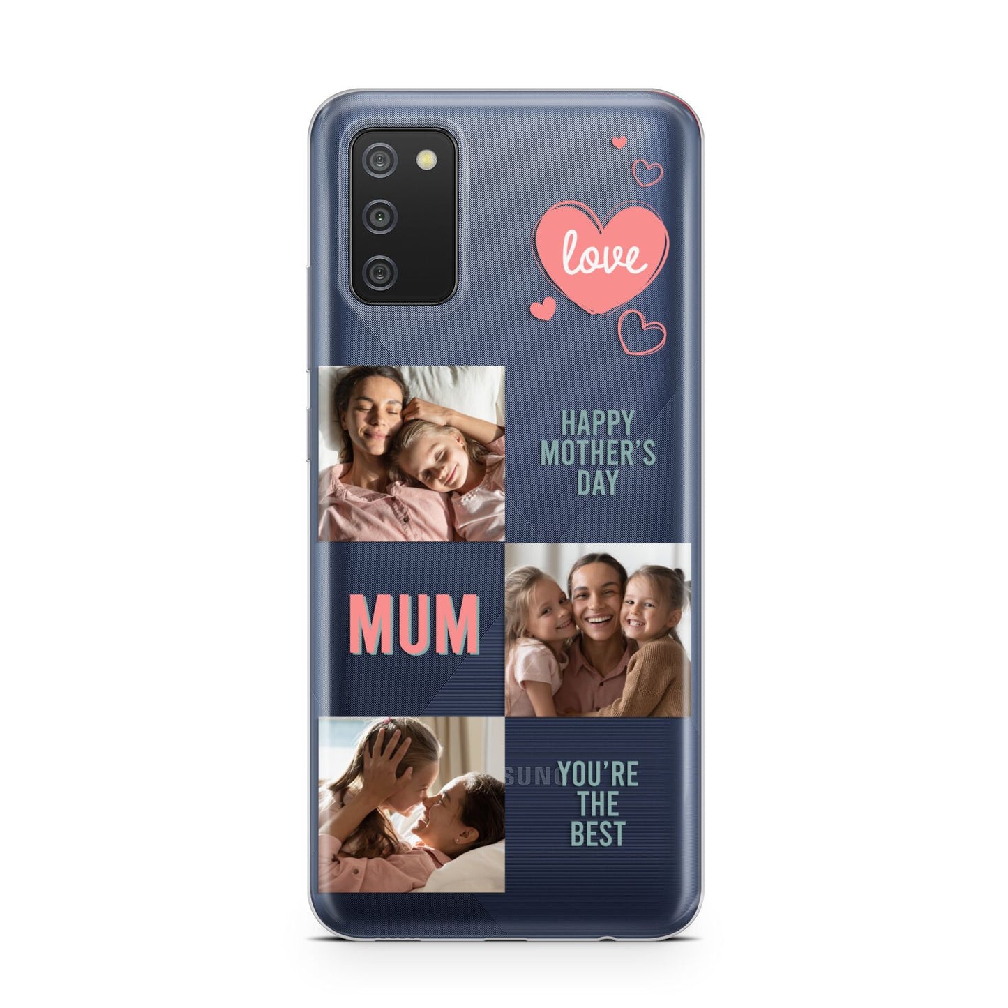 Pink Mum Photo Collage Samsung A02s Case