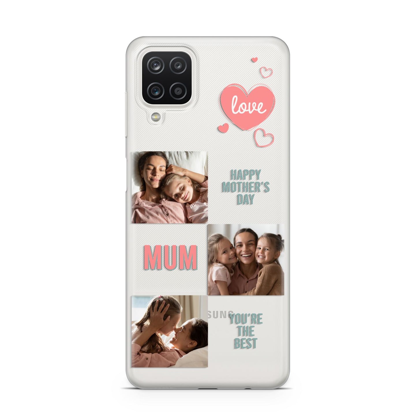 Pink Mum Photo Collage Samsung A12 Case