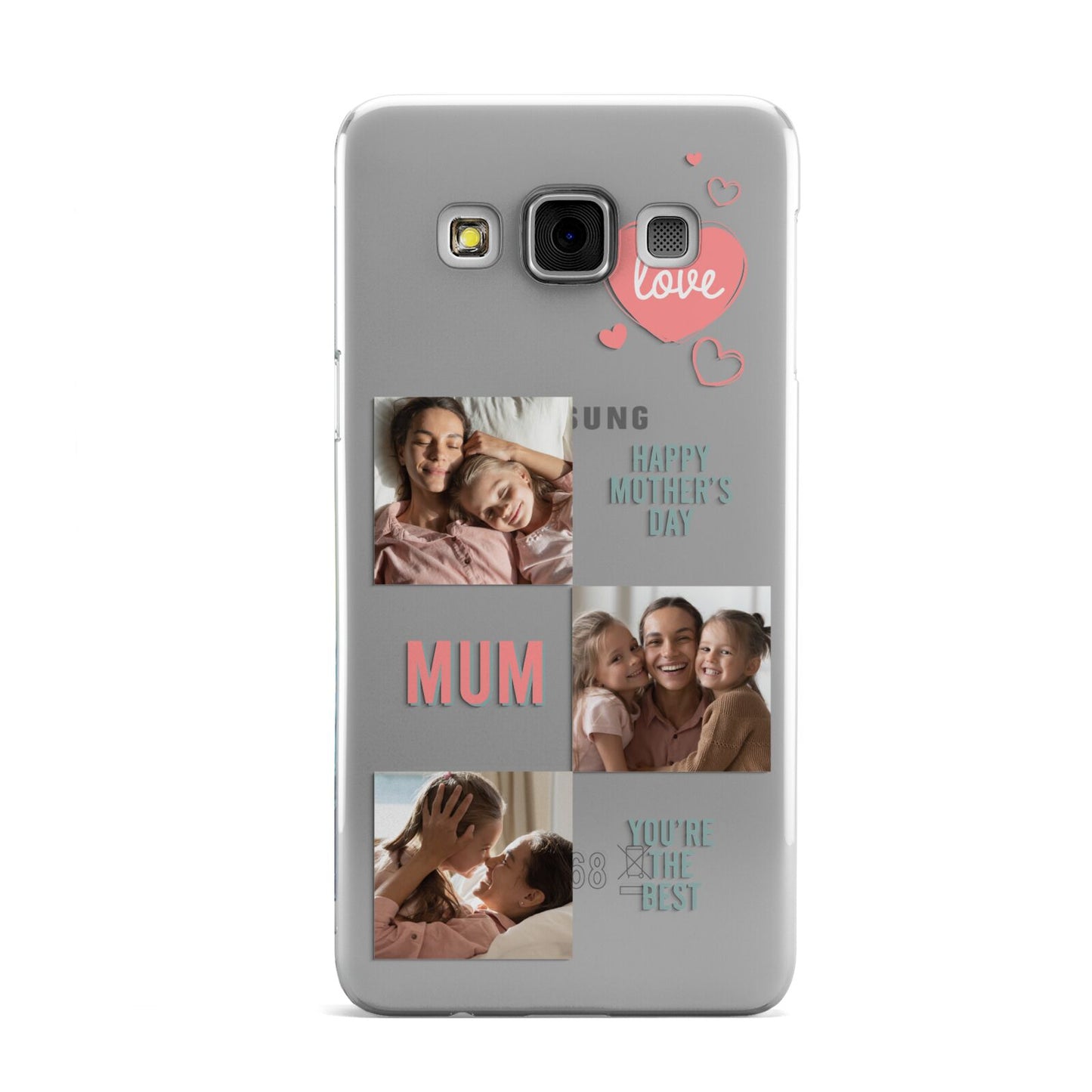 Pink Mum Photo Collage Samsung Galaxy A3 Case