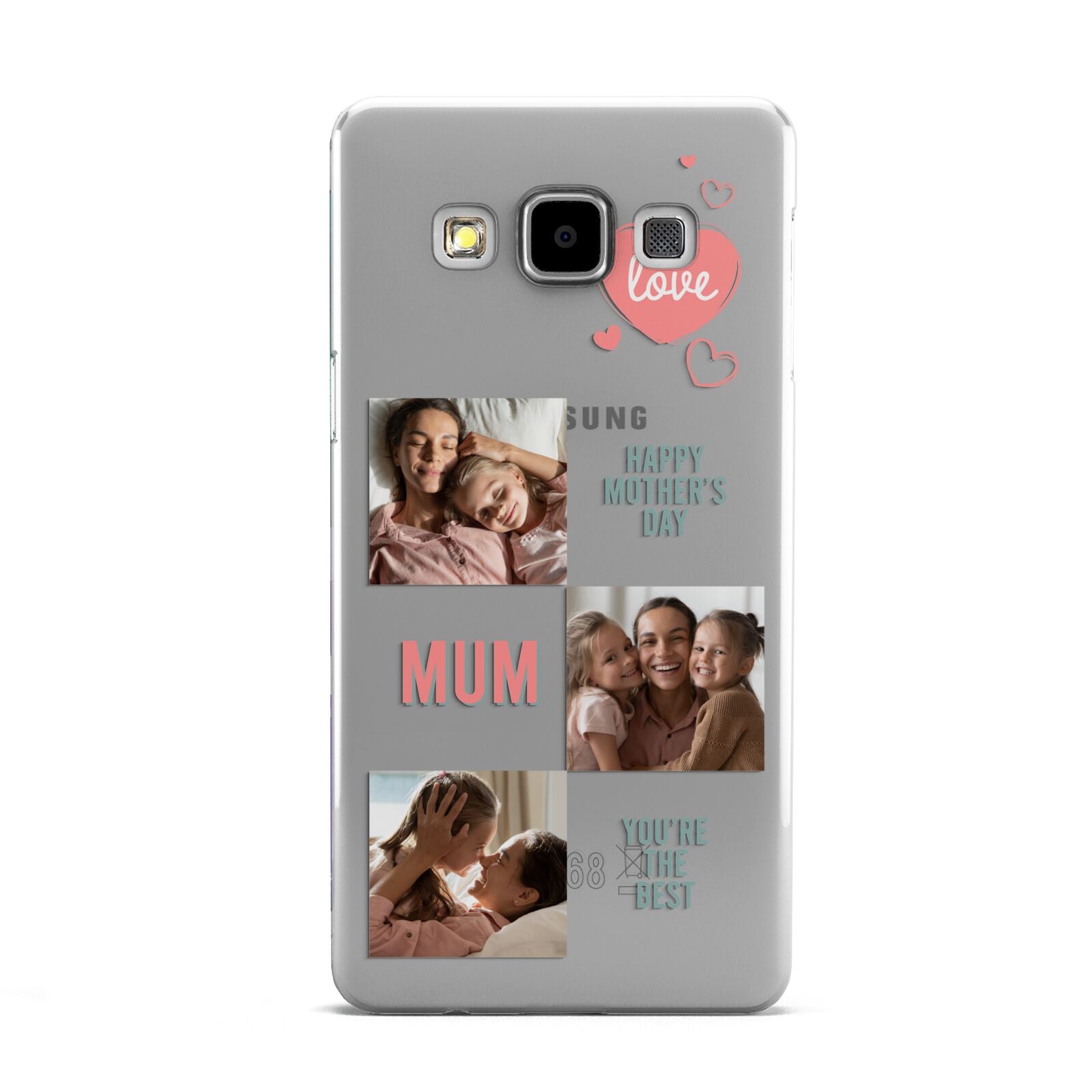 Pink Mum Photo Collage Samsung Galaxy A5 Case